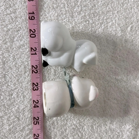 Vintage Ceramic Pig  Couple Salt & Pepper Shakers - Picture 9 of 10